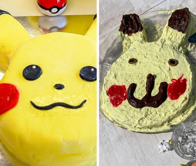 „Az unokahúgom Pikachu-s tortát akart. Anyám ezt hozta ma neki.''