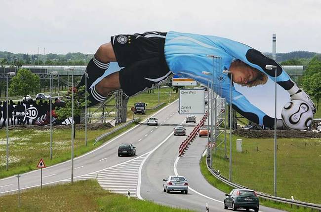 A 2006-os labdarúgó világbajnokságra készített figyelemfelkeltő hirdetés.