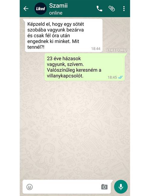 18 üzenet, ami bizonyítja, hogy egy házasságban sosem lehet unatkozni