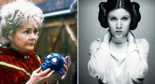 Az ének az esőben című filmből ismert Debbie Reynolds valójában Carrie Fisher édesanyja.
