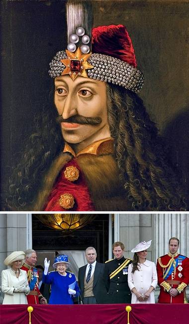 A brit királyi család vérrokonságban áll III. Vlad, más néven Karóbahúzó Vlad, havasalföldi fejedelemmel, akit egyébként Drakula-gróf néven ismert meg a világ.