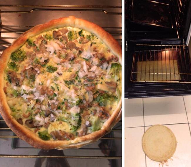 „Amikor elhatároztam, hogy készítek egy képet a pizzámról, nem gondoltam, hogy ez lesz az utolsó pillanat, amikor még egyben van."
