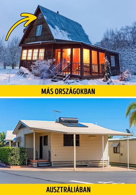 Az ausztrál otthonokban nincs pince vagy padlás.
