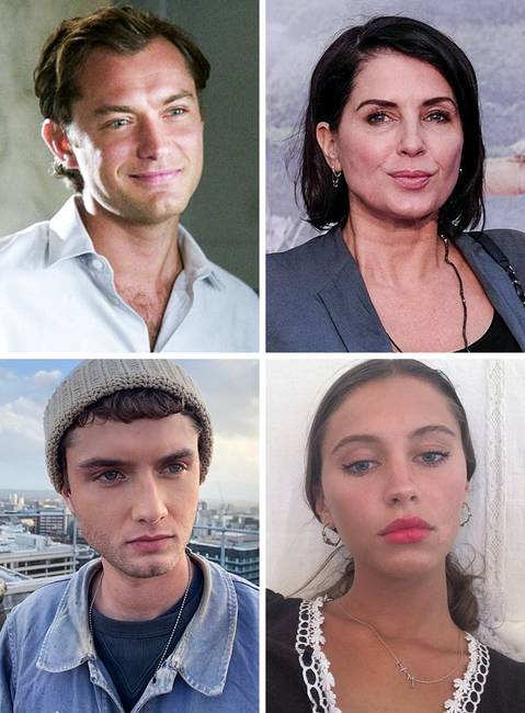 Iris és Rafferty Law - Jude Law és Sadie Frost gyermekei.