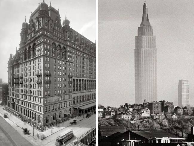 A New York -i Waldorf Astoria szállodát lebontották az Empire State Building miatt.