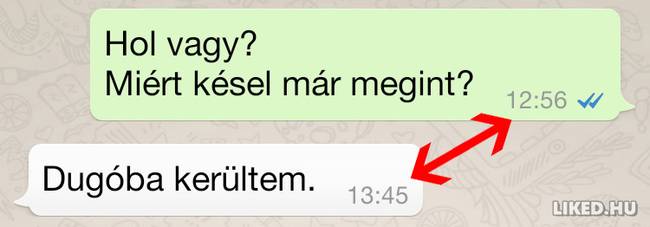 Késleltetett válasz.