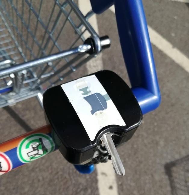 Ha nincs nálunk érme, amit a bevásárlókocsiba dughatnánk.