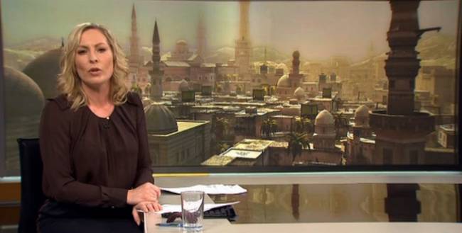 A dán televízióban az Assassin's Creed című videojáték egyik jelenetét vágták be a szíriai riportjukhoz.