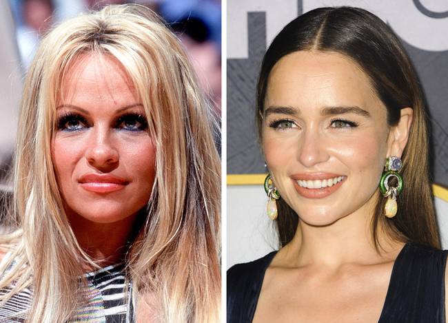 Pamela Anderson és Emilia Clarke, 33 évesen.
