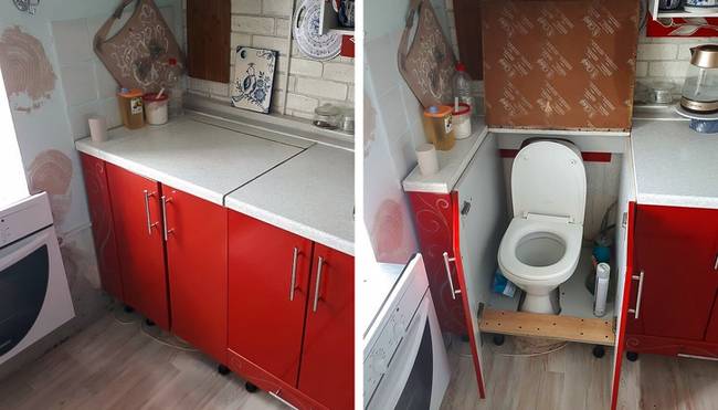 Valószínűleg kevesen vettétek észre, de a sütő az ablakpárkány alá lett beépítve.