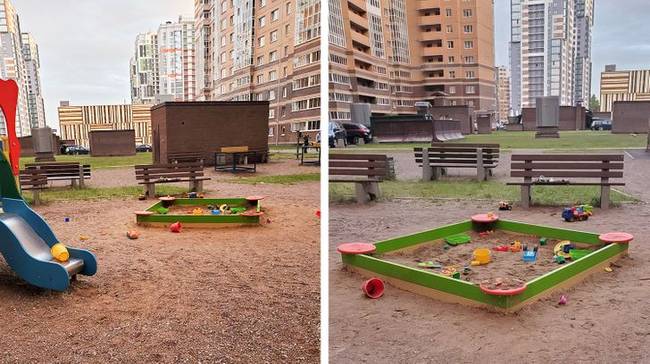 „Van egy játszótér a környékünkön, ahol a gyerekek önként hagyják ott egymásnak a játékaikat.''