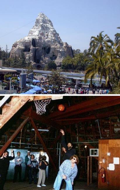 A Matterhorn-hegycsúcs Disneylandben.