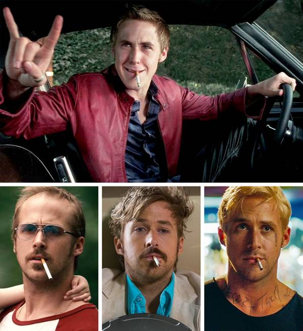 Ryan Gosling és a cigaretta.