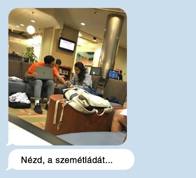 „A pasimnak van egy ikertestvére, akivel szinte a megszólalásig hasonlítanak. Ma ezt a képet küldte a barátnőm, miközben én a pasimmal voltam moziban...”