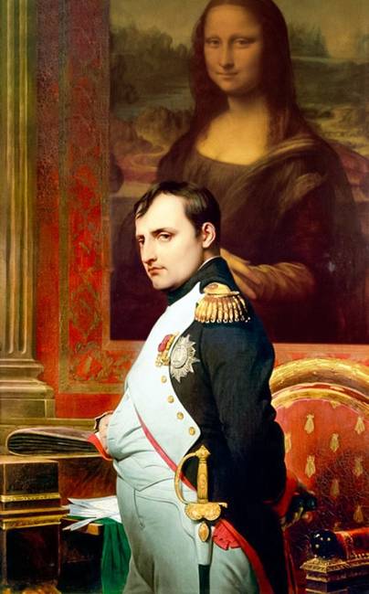 A Mona Lisa éveken keresztül Bonaparte Napóleon hálószobájában csüngött a falon.