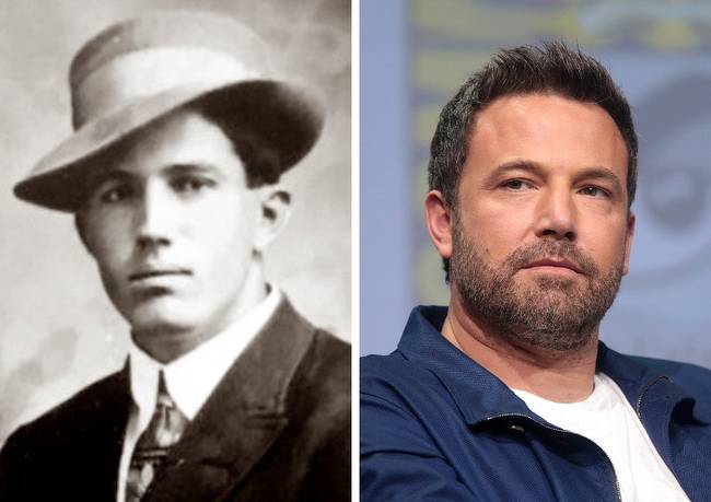 Ben Affleck tökéletes hasonmása ennek az 1894-ben született férfinak.
