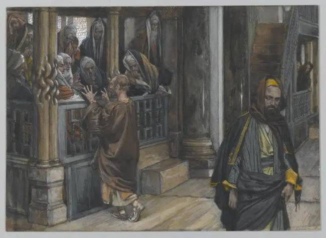 „Júdás a főpapoknál”, James Tissot