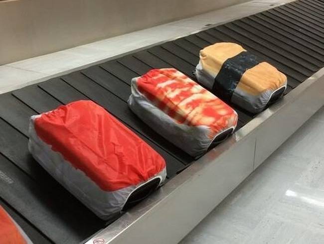 A sushis poggyásztakaróval többé nem fogjátok összekeverni a csomagjaitokat.