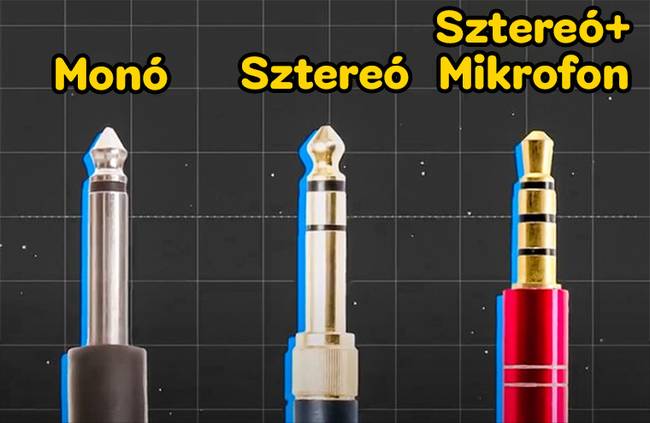 Gyűrűk az audio csatlakozókon