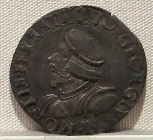 Giangiorgio Monferrat pénzérméjén.