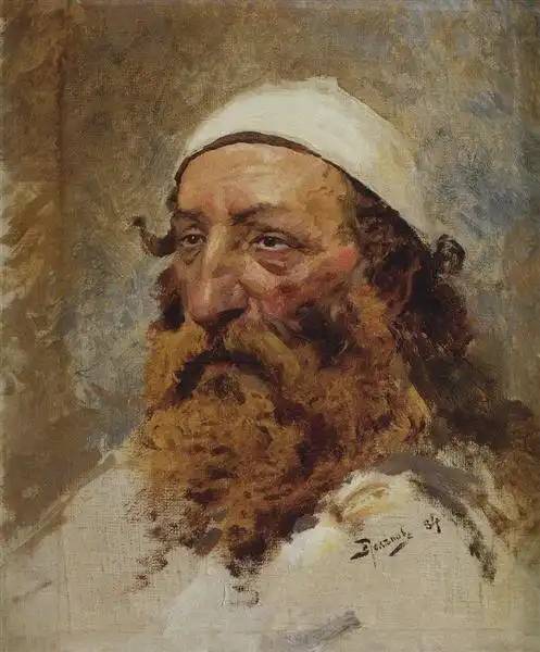 Vaszilij Polenov: „Egy zsidó feje”.
