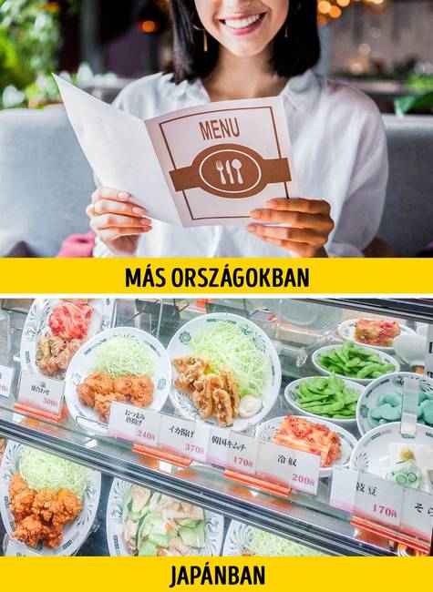 Sok japán étteremben rendkívül élethű műanyag ételmodellekkel csábítják a vendégeket, melyek segítségével szemügyre vehetik, hogy hogyan is fog kinézni az általuk rendelt étel.