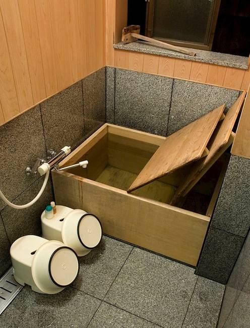 Japán ofuro fürdő.