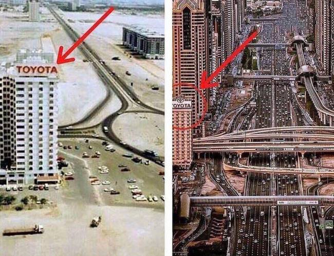 Dubai, Egyesült Arab Emírségek, 1985 és 2016.