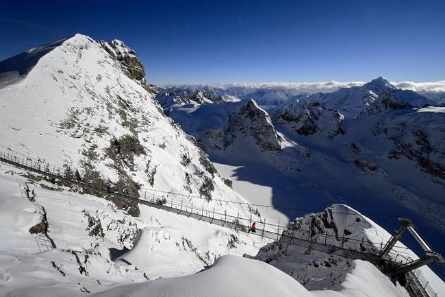 Európa legmagasabb függőhídja - Titlis-híd, Svájc