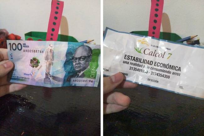 „Találtam egy bankjegyet a földön, de kiderült, hogy csak egy hirdetés."