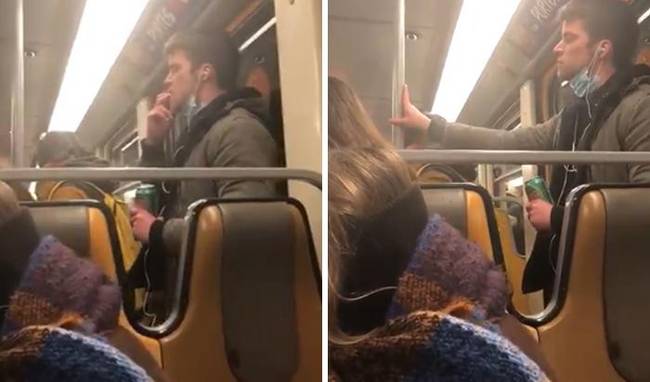 Ez a brüsszeli srác megnyalta az ujjait, majd gondosan a metró kapaszkodójára kente azt. Miután a róla készült videó felkerült az internetre, a rendőrség végül előállította.