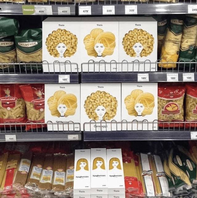 A tésztacsomagolások még valószínűleg sosem voltak ilyen kreatívak.