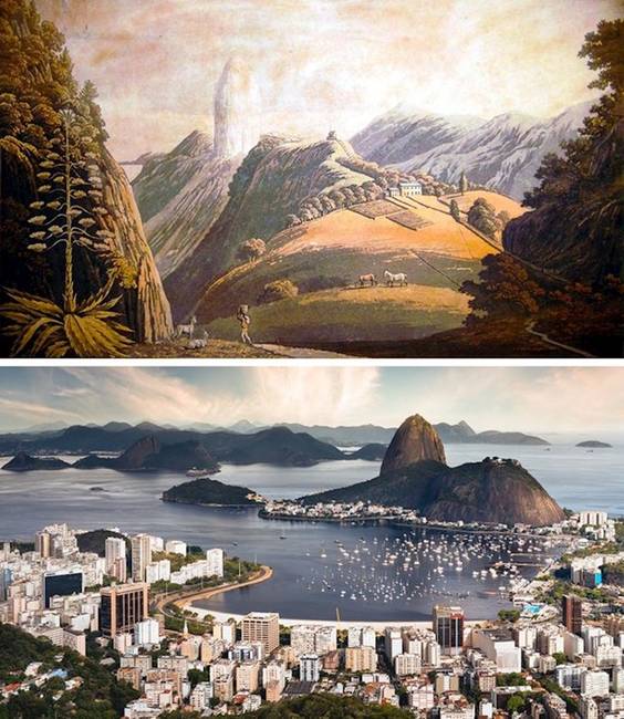 Rio de Janeiro 1840-ben és napjainkban.