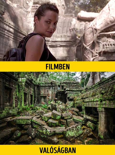 A Ta Prohm templom romjai.