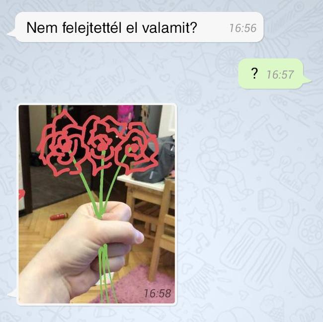 „Azt hiszem, hogy a feleségem célozgat valamire."