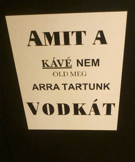 Nagy igazság és példaértékű marketing egyben…☕