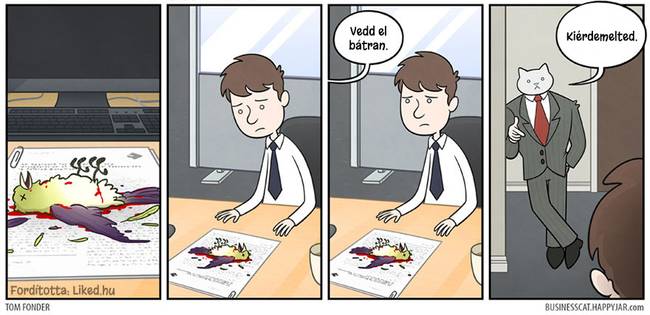 20 humoros illusztráció arról, hogy milyen lenne az élet, ha egy macska lenne a főnökünk