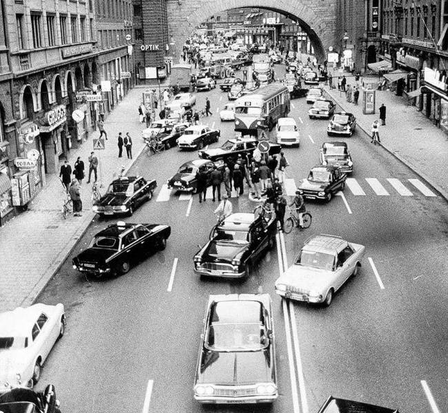 A káosz napja: avagy amikor Svédországban a bal oldali közlekedésről jobb oldalira váltottak.