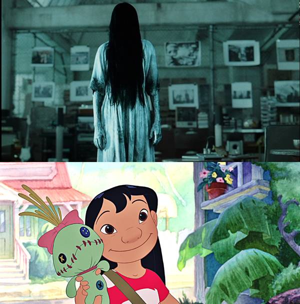 A Lilo és Stitch mesefilmek Lilójának hangját az a Daveigh Chase adta, aki a Kör című film félelmetes gonoszát játszotta.