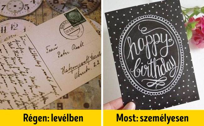 Az üdvözlőlapokat személyesen kell odaadni