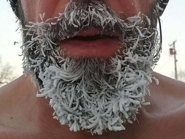 Fél óra hidegedzés a -20°C-ban, szél nélkül.
