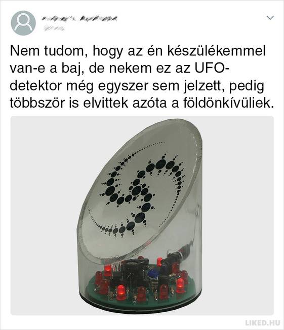 Bizony, ez egy Amazonon árult UFO-detektor.
