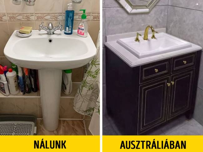 A mosdók itt kissé másképp néznek ki.