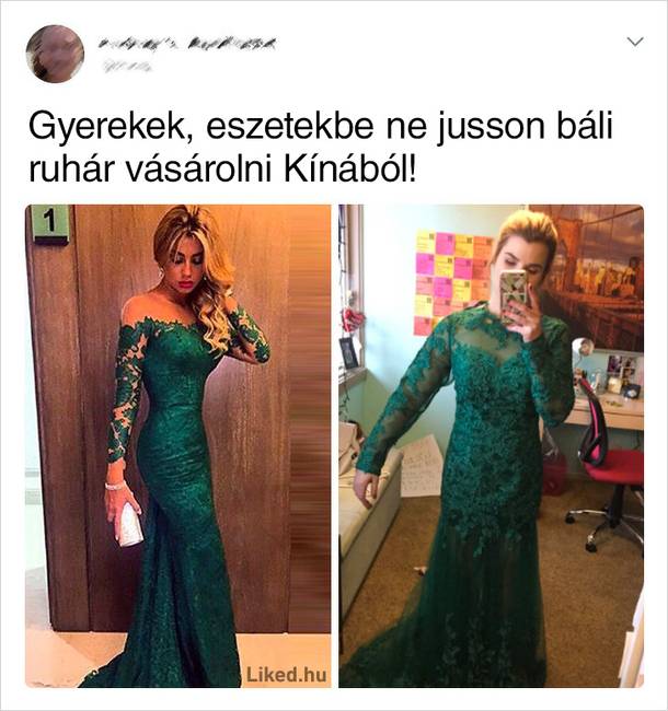 Lányok, ne hagyjátok, hogy megtévesszenek titeket az online áruházak!