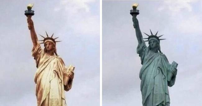 Hogy nézett ki a Szabadság-szobor, amikor az USA -ba hozták, és hogyan néz ki most