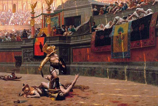 Az ókori Rómában a közönség gyakran megitta az elhunyt gladiátorok vérét, mivel úgy gondolták, hogy így felszívhatják annak képességeit és erejét.