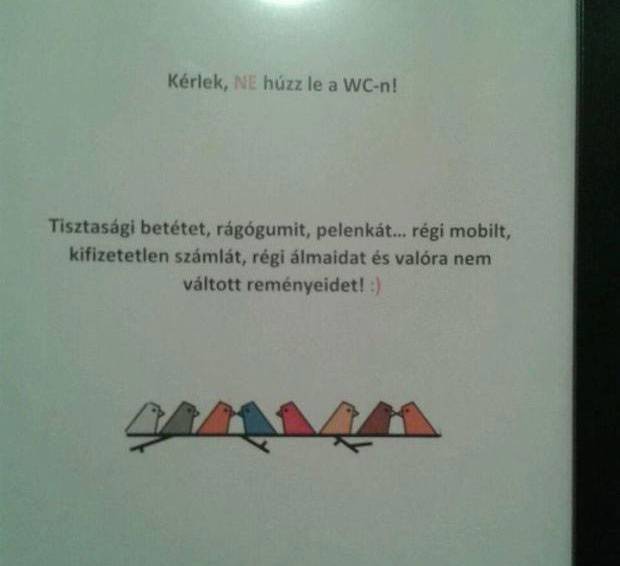 Egyszerű figyelemfelkeltő üzenet, mégis nagyon mély a tartalom…
