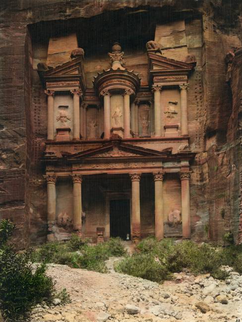 Al-Khazneh (Petra, Jordánia) 1900 és 1940 között