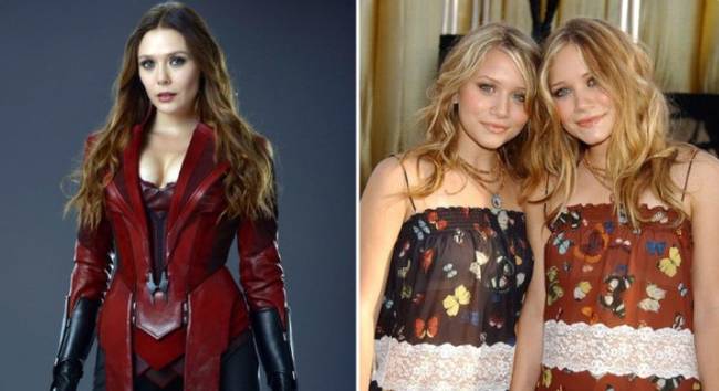 A Bosszúállókból ismert Elizabeth Olsen valójában az Olsen-ikrek testvére.