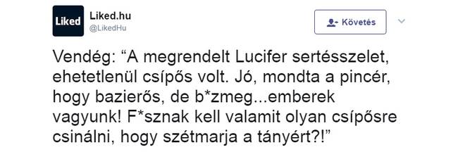 Nem véletlenül Lucifer-szelet a neve.